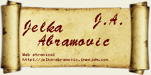 Jelka Abramović vizit kartica